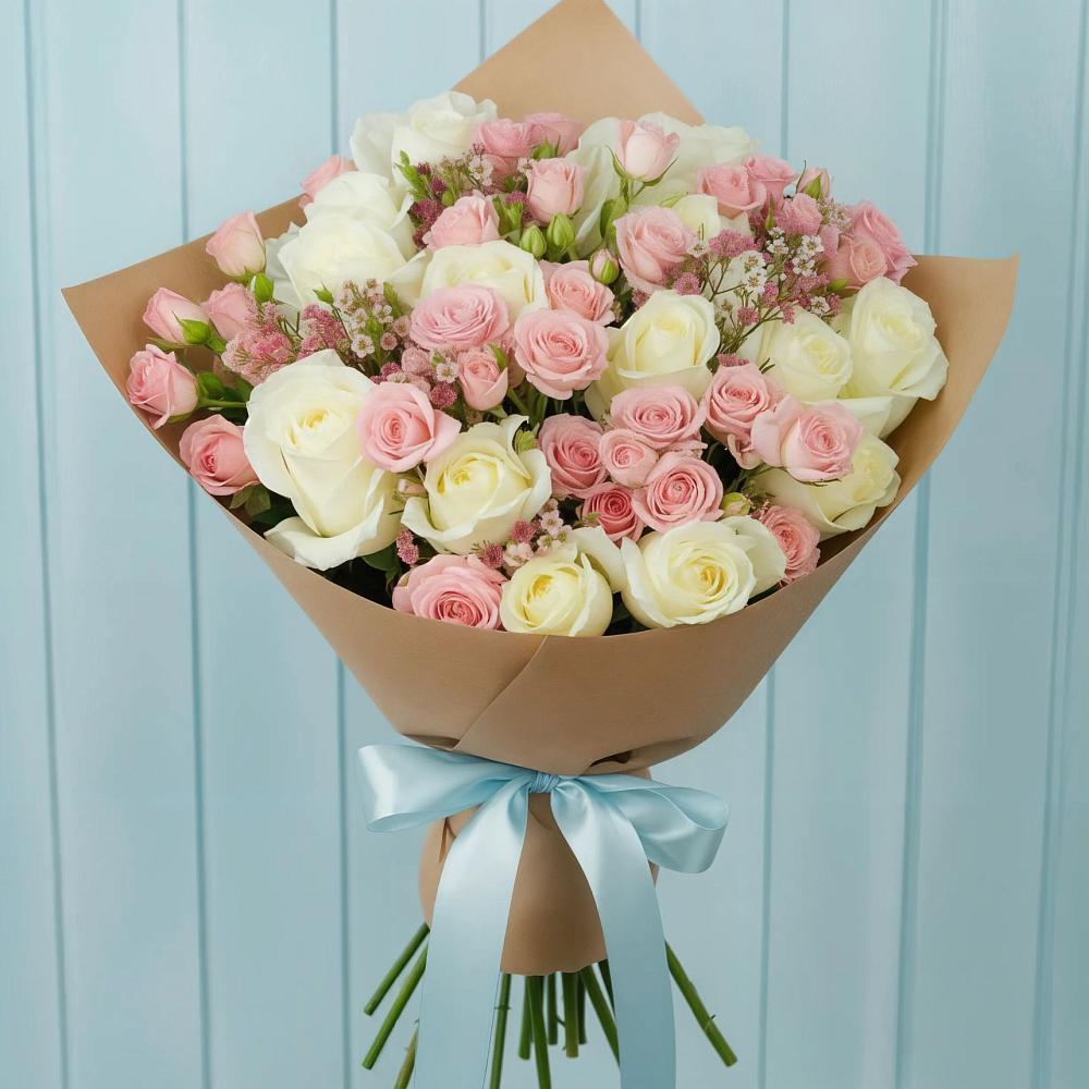 Букет цветов из: Розы в Усово