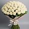Букет 101 беля роза Белоснежка в Усово
