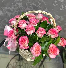Цветочная композиция из Розы в корзине #REPLACE_PRED# Усово