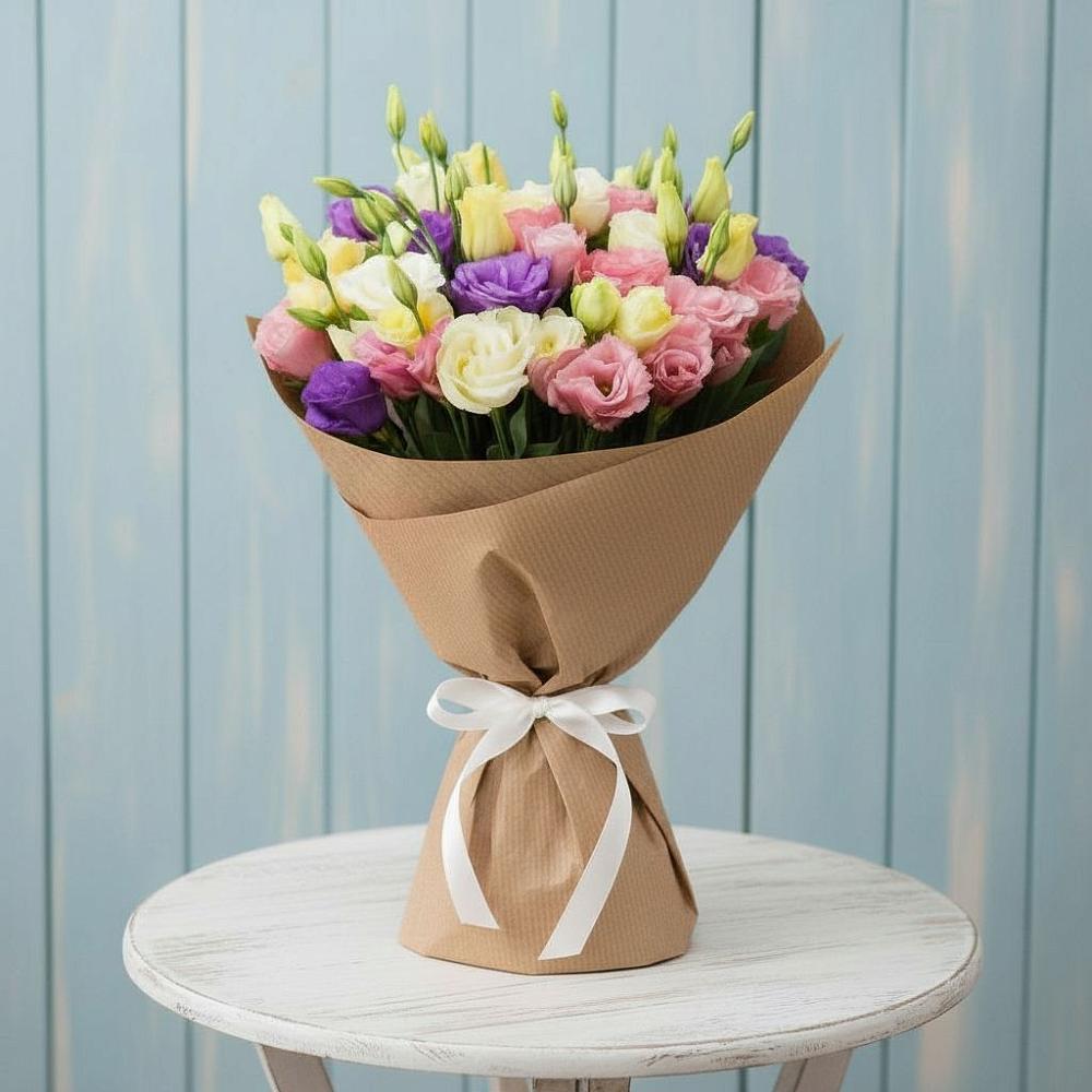 Букет цветов из: Лизиантусы в Усово