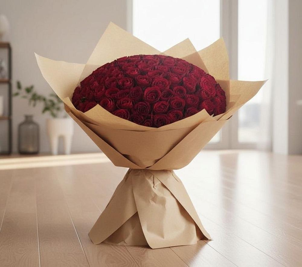 Букет 101 Красная роза в Усово