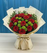 Букет цветов из:  Розы и Хризантемы в Усово