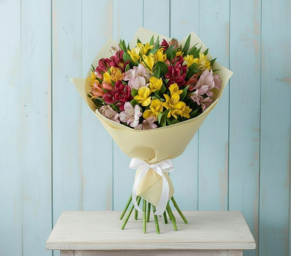 Букет цветов из: Альстромерии в Усово