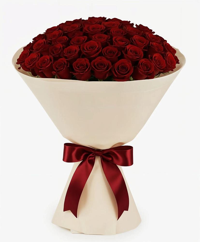 Букет 101 Бордовая роза Блэк Бакарра в Усово