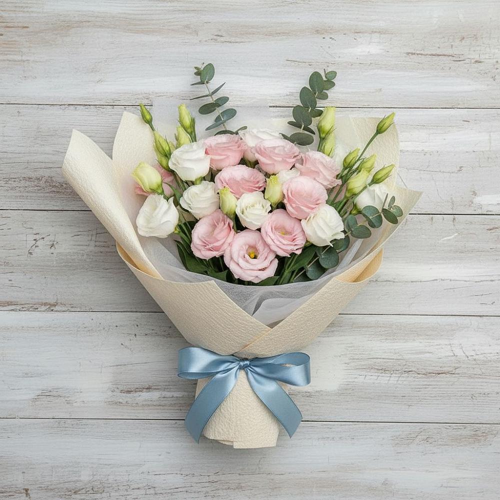 Букет цветов из: Лизиантусы в Усово